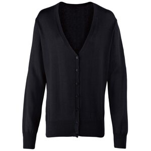 Premier Workwear Gombos női kardigán - Fekete | L