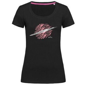 Bontis Női póló SATURN - Fekete / rózsaszín | S