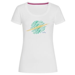 Bontis Női póló SATURN - Fehér / zöld | XL