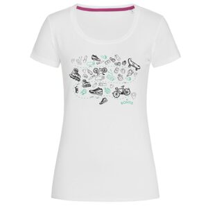 Bontis Női póló SPORT - Fehér / zöld | S