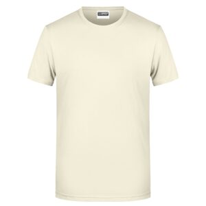 James & Nicholson Klasszikus férfi biopamut póló 8008 - Vanília | L