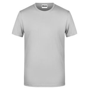 James & Nicholson Klasszikus férfi biopamut póló 8008 - Enyhén szürke | XL