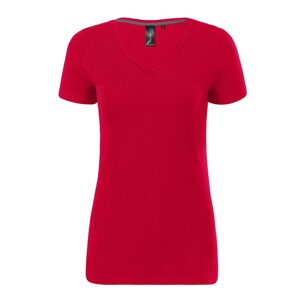 MALFINI Női póló Action V-neck - Élénk piros | XXL