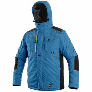 Canis Férfi téli kabát CXS BALTIMORE - Közép kék / fekete | XXXL
