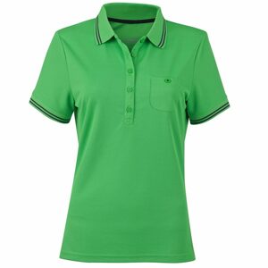 James & Nicholson Női sportos galléros póló JN701 - Zöld / sötétszürke | S
