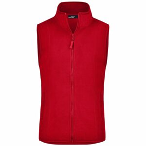 James & Nicholson Női fleece mellény JN048 - Piros | XL