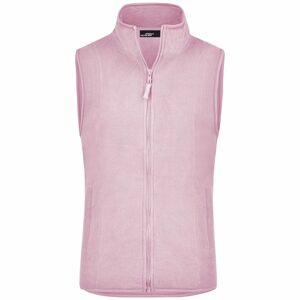 James & Nicholson Női fleece mellény JN048 - Világos rózsaszín | M