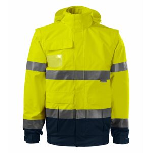 MALFINI Fényvisszaverő dzseki HV Guard 4 in 1 - Fényvisszaverő sárga | XL