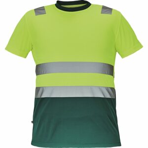 Cerva Férfi fényvisszaverő póló MONZON - Sárga / zöld | M