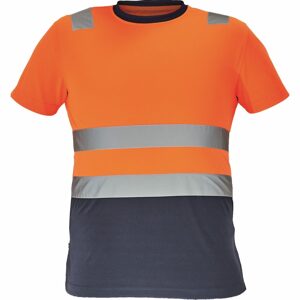 Cerva Férfi fényvisszaverő póló MONZON - Narancssárga / sötétkék | XXL