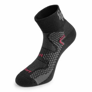 Canis Funkcionális zokni SOFT - Fekete / piros | 48