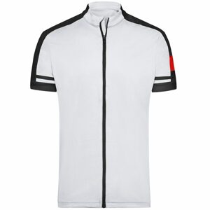 James & Nicholson Férfi kerékpáros póló JN454 - Fehér | L