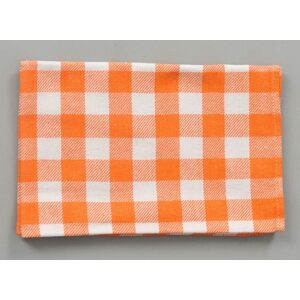 Dobrý Textil Pamut kendő KARIN - Narancssárga / fehér