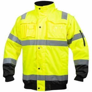 Ardon Vízhatlan fényvisszaverő kabát Howard reflex - Sárga / fekete | S