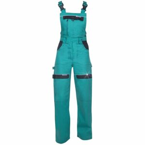 Ardon Női kantáros munkavédelmi nadrág COOL TREND - Zöld / fekete | 38