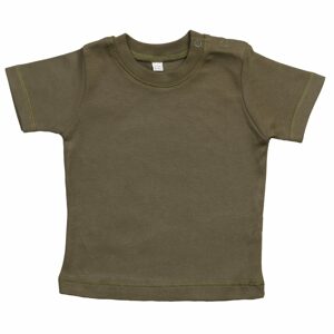 Babybugz Egyszínű csecsemő póló - Army | 3-6 hónap