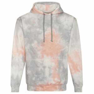 Just Hoods Batikolt pulóver - Szürke / rózsaszín / márvány | XS