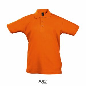 SOL'S Gyerek galléros póló Summer - Narancssárga | 12 éves (142/152)