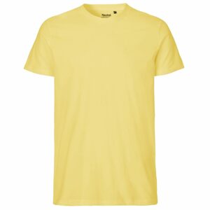 Neutral Férfi póló Fit organikus Fairtrade biopamutból - Dusty yellow | XL