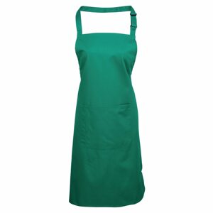 Premier Workwear Kantáros konyhai kötény zsebbel - Emerald