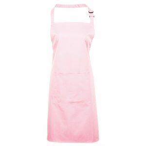 Premier Workwear Kantáros konyhai kötény zsebbel - Rózsaszín