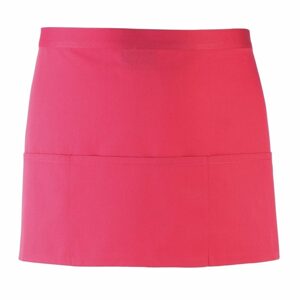 Premier Workwear Rövid pincérkötény zsebekkel - Hot pink