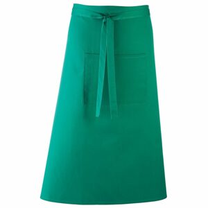 Premier Workwear Derékig érő hosszú kötény zsebbel - Emerald