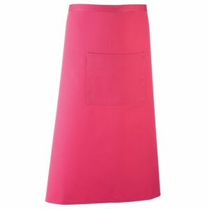 Premier Workwear Derékig érő hosszú kötény zsebbel - Hot pink