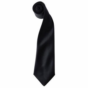 Premier Workwear Szatén nyakkendő - Fekete
