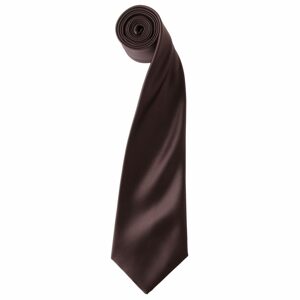Premier Workwear Szatén nyakkendő - Barna