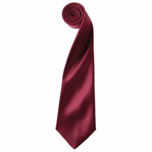 Premier Workwear Szatén nyakkendő - Borvörös