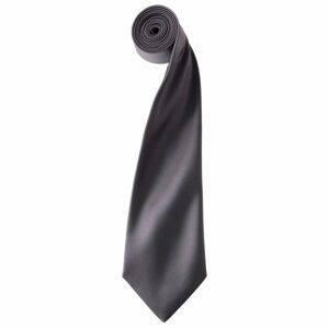 Premier Workwear Szatén nyakkendő - Sötétszürke