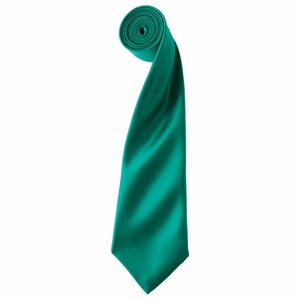 Premier Workwear Szatén nyakkendő - Emerald