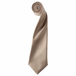 Premier Workwear Szatén nyakkendő - Bézs