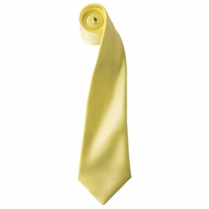 Premier Workwear Szatén nyakkendő - Citromsárga