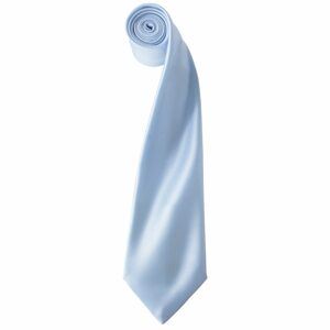 Premier Workwear Szatén nyakkendő - Világoskék