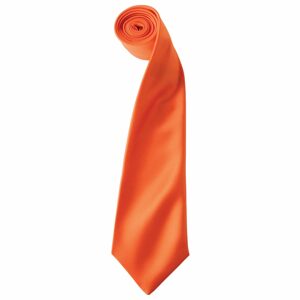 Premier Workwear Szatén nyakkendő - Narancssárga