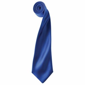 Premier Workwear Szatén nyakkendő - Királykék