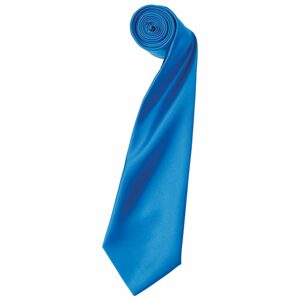 Premier Workwear Szatén nyakkendő - Zafír kék
