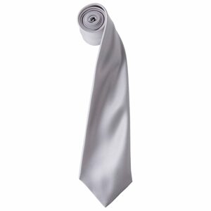 Premier Workwear Szatén nyakkendő - Ezüst