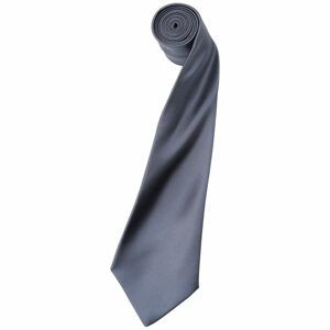 Premier Workwear Szatén nyakkendő - Acélszín