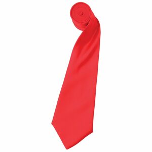 Premier Workwear Szatén nyakkendő - Jasně červená