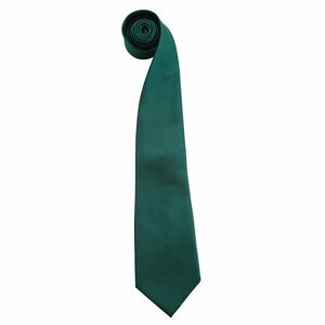 Premier Workwear Finom kötésű nyakkendő - Palackzöld