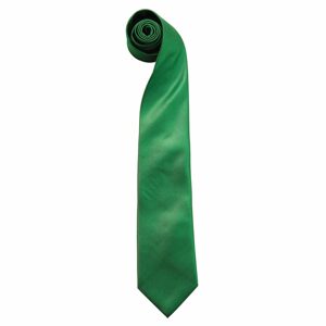Premier Workwear Finom kötésű nyakkendő - Emerald