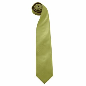 Premier Workwear Finom kötésű nyakkendő - Fűzöld