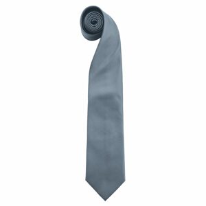 Premier Workwear Finom kötésű nyakkendő - Szürke