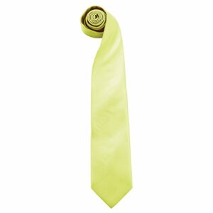 Premier Workwear Finom kötésű nyakkendő - Lime