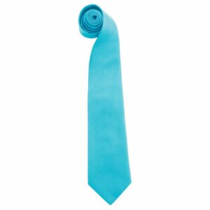 Premier Workwear Finom kötésű nyakkendő - Türkiz