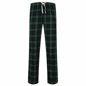 SF (Skinnifit) Férfi flanel pizsamanadrág - Sötétkék / zöld | XL