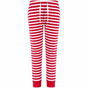 SF (Skinnifit) Mintás gyerek pizsamanadrág - Piros / fehér | 5-6 éves